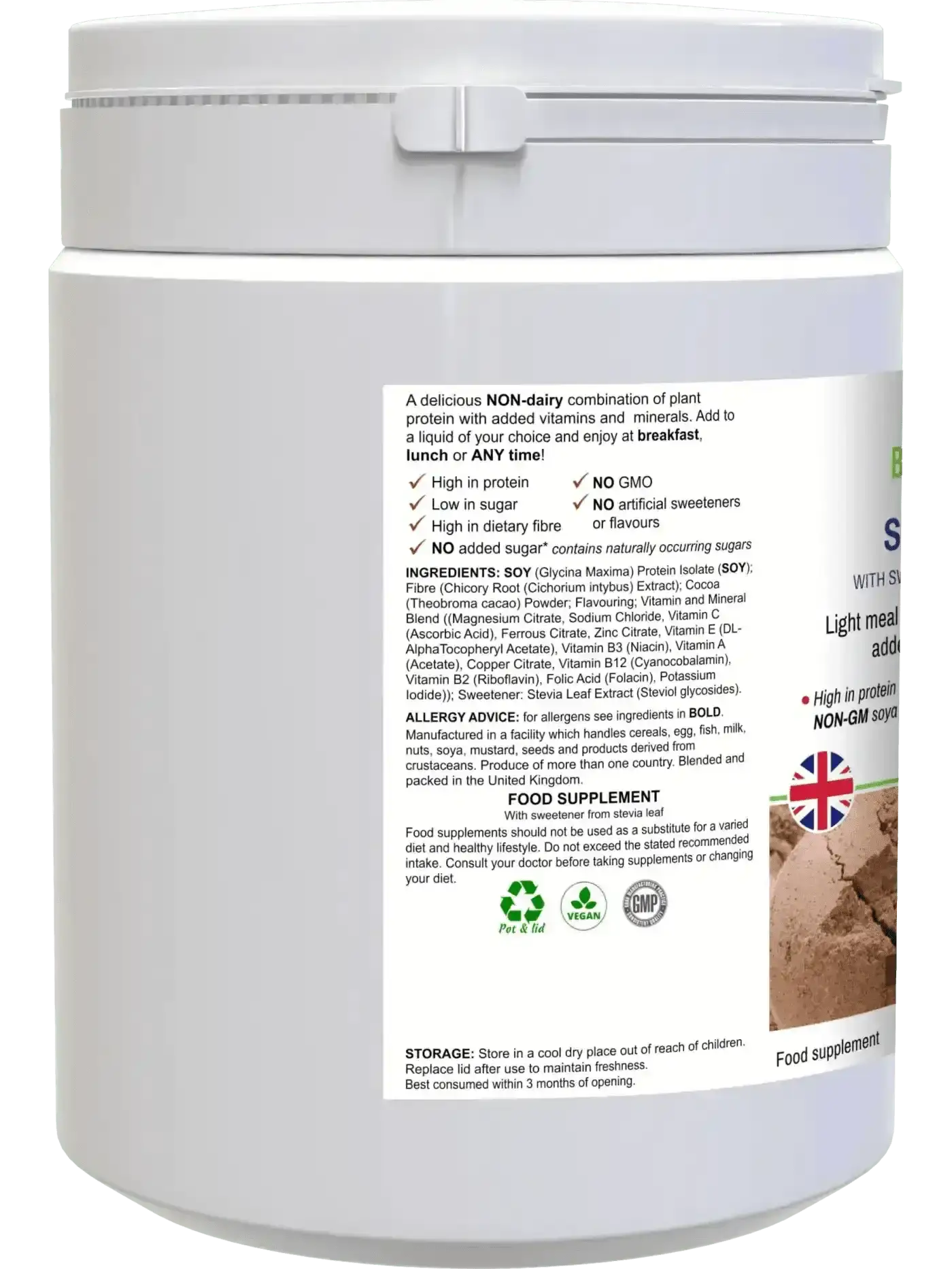 Shake Me Up Vegan Chocolate Meal for Wellness - Diet Protein Shakes