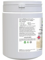 Shake Me Up vanilla vegan protein shake lifestyle shot UK — naturally sweetened, no artificial sweeteners, 12 servings
