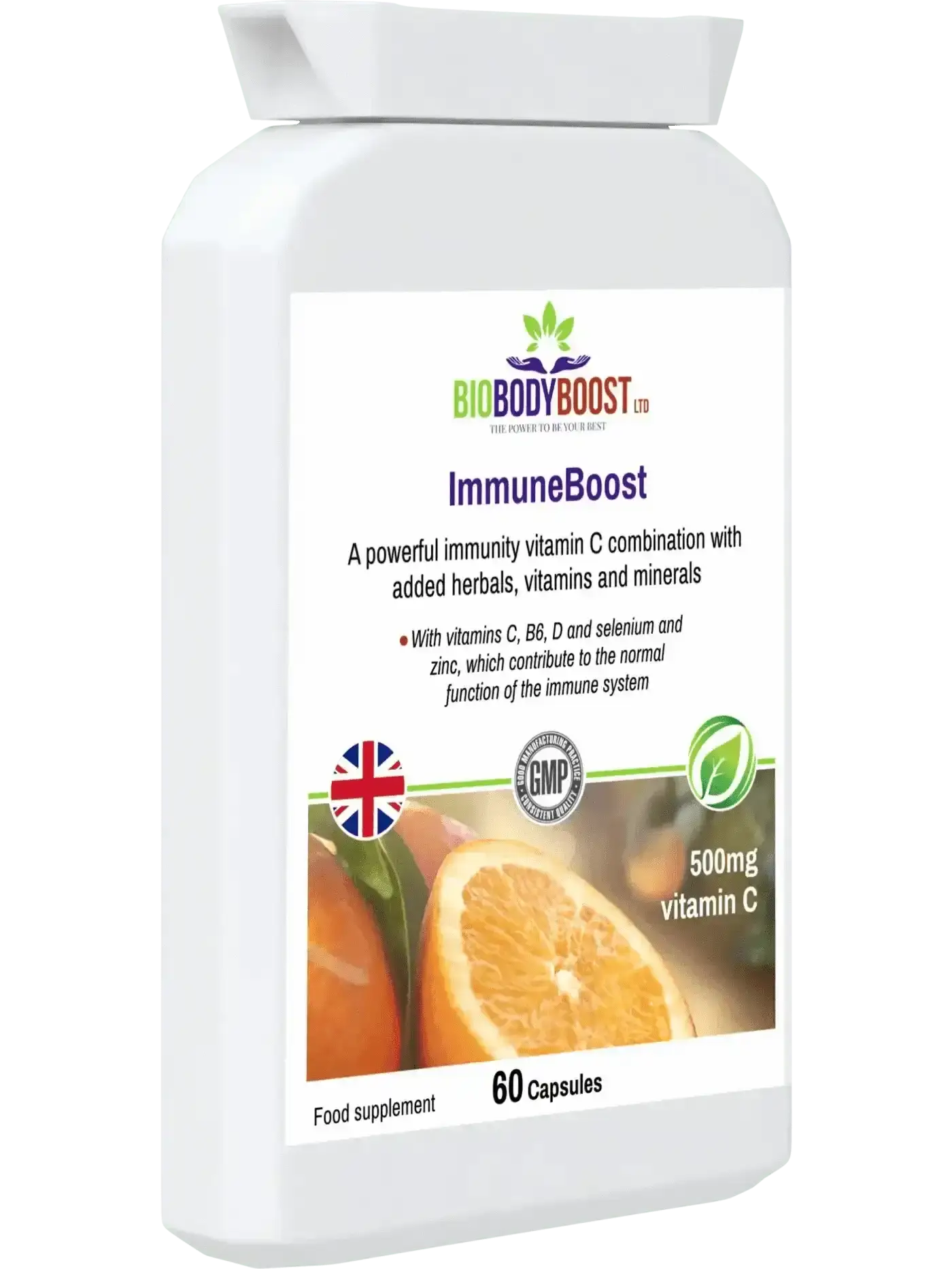 ImmuneBoost – Herbal Vitamin C & Botanical Complex - Vitamins Supplements