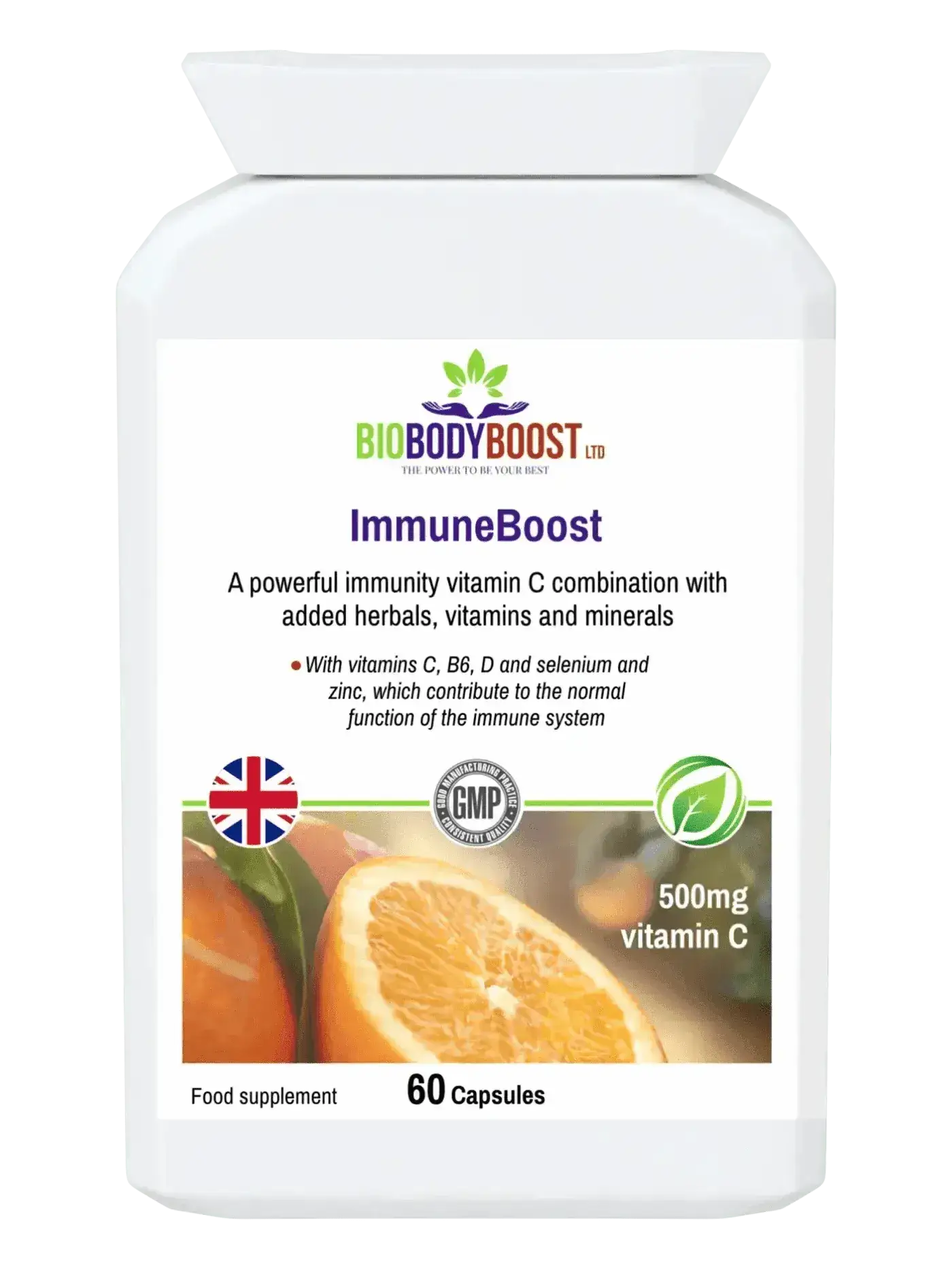 ImmuneBoost – Herbal Vitamin C & Botanical Complex - Vitamins Supplements