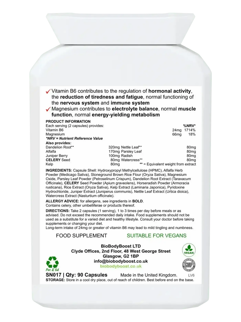 Fluid Balance – Botanical Hydration & Mineral Complex - Vitamins Supplements