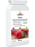 BioBurn weight management supplement lifestyle shot UK — BioBodyBoost glucomannan and green tea complex