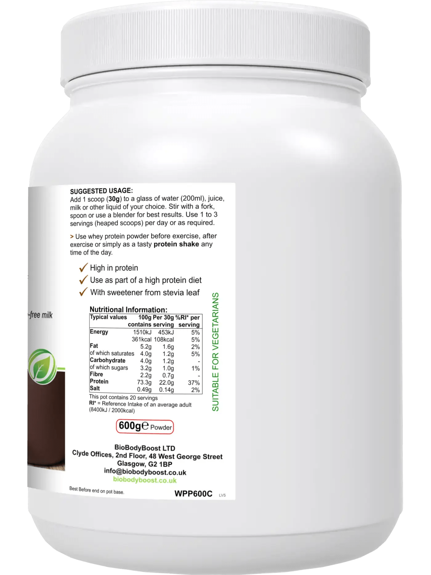 WheyPro - (Chocolate flavour) Whey Protein Powder - Powders