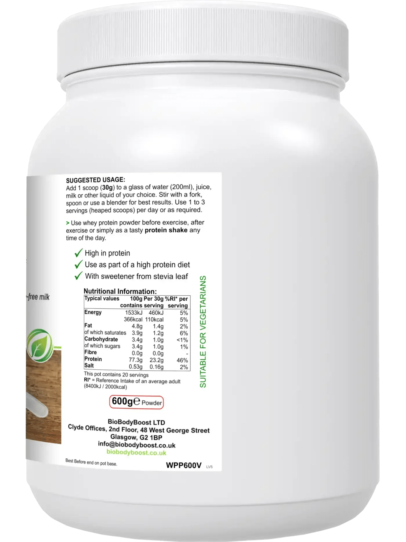 WheyPro (Vanilla flavour) Whey Protein Powder - Powders