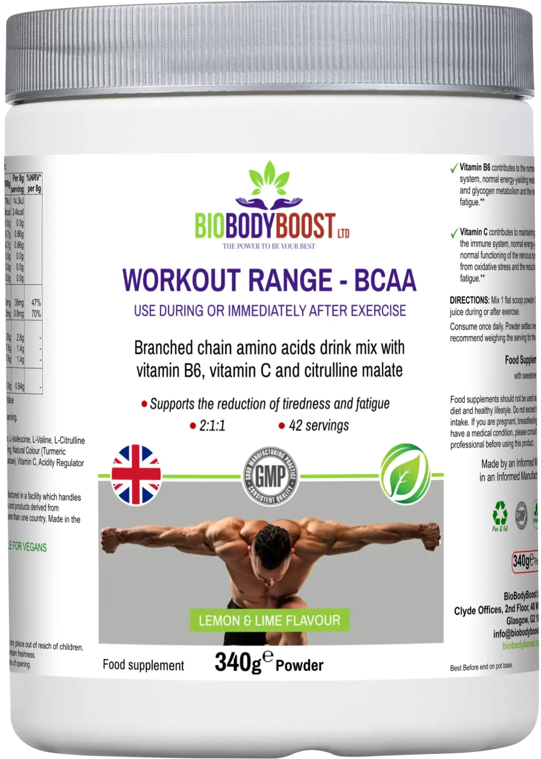 Fuel Your Fitness Journey with the Workout Range: BCAA Amino Acids Drink Mix