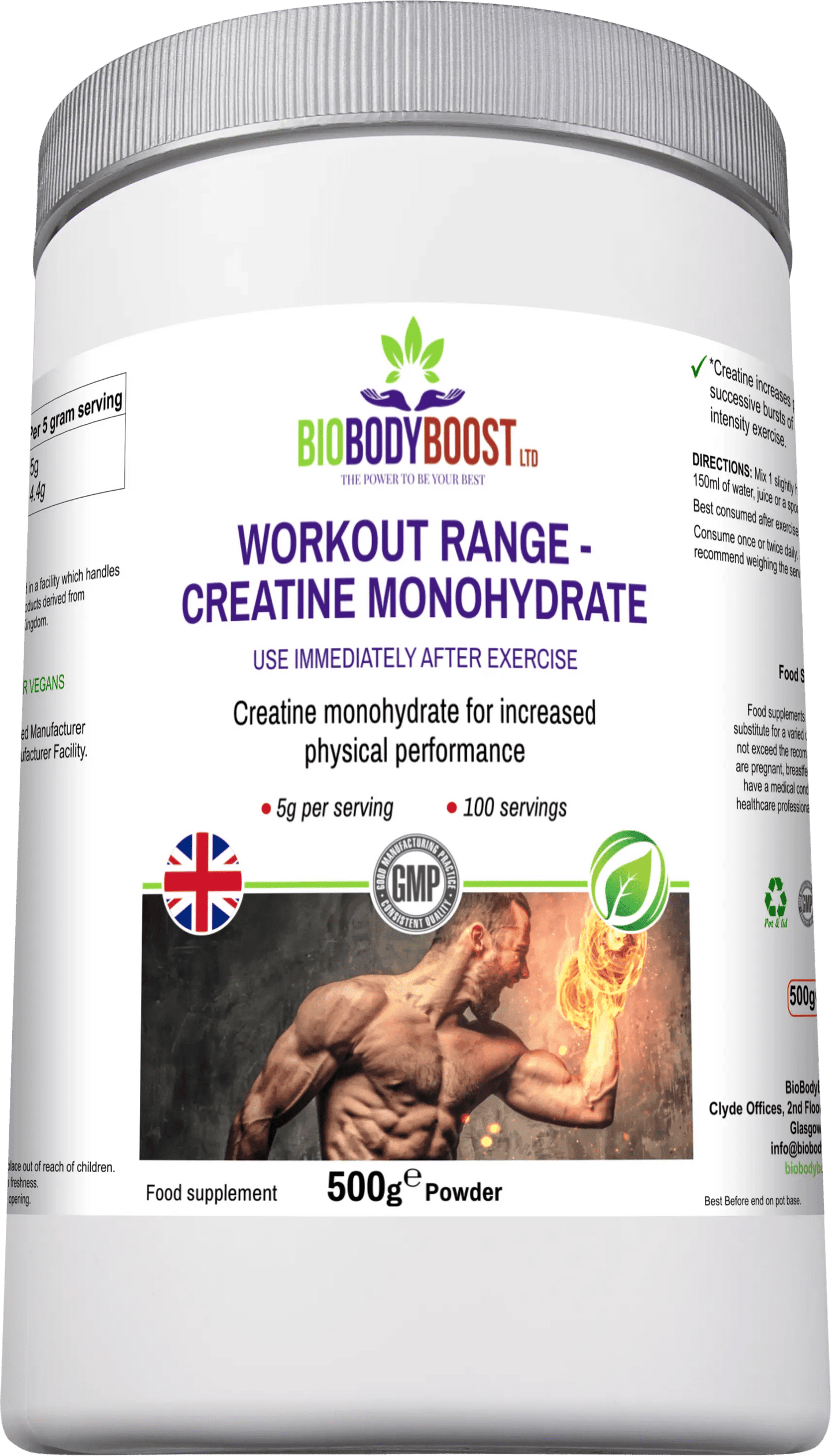 Workout Range - Creatine Monohydrate - BioBodyBoost