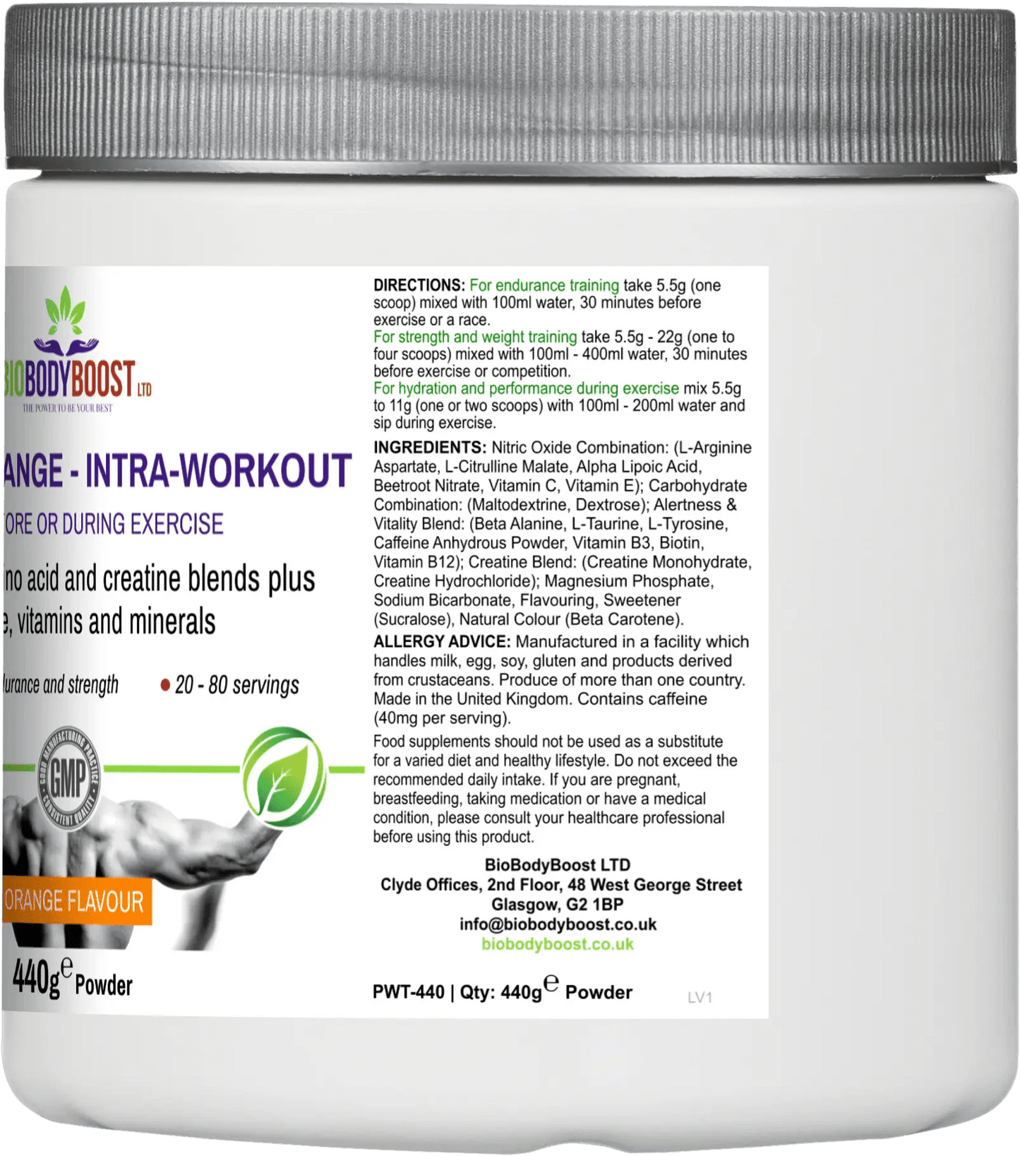 Workout Range - Intra-Workout Amino Acids and Creatine Blend - BioBodyBoost