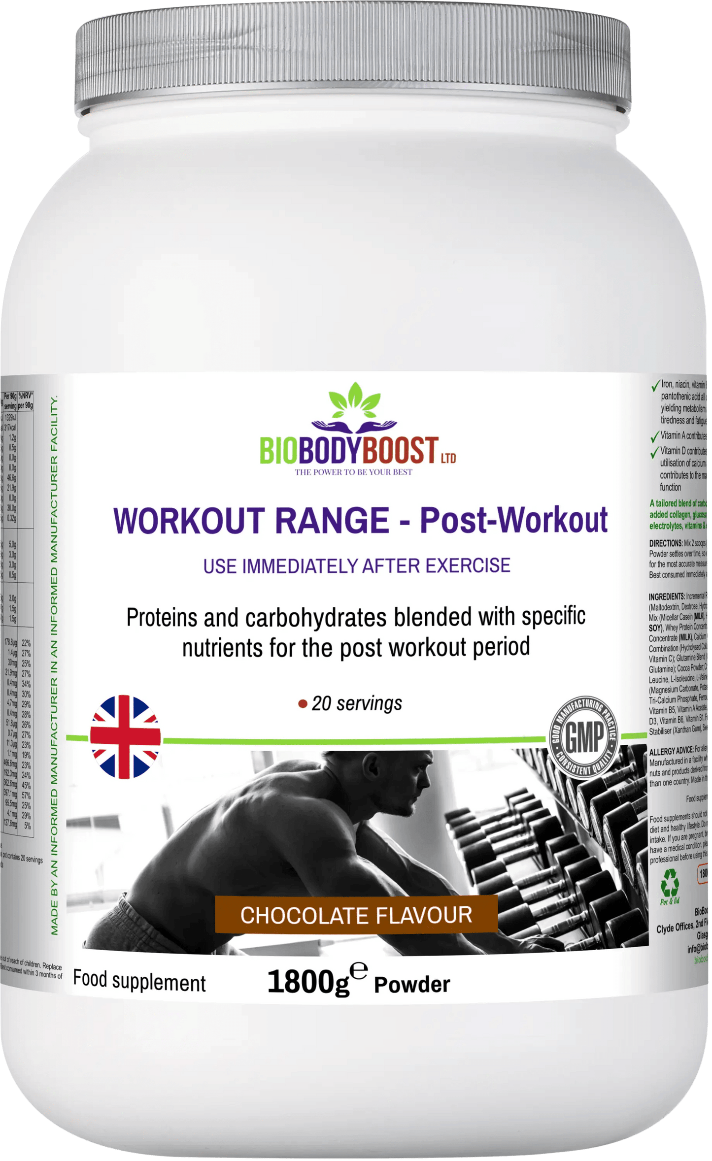 Workout Range - Post-Workout Drink Mix - BioBodyBoost