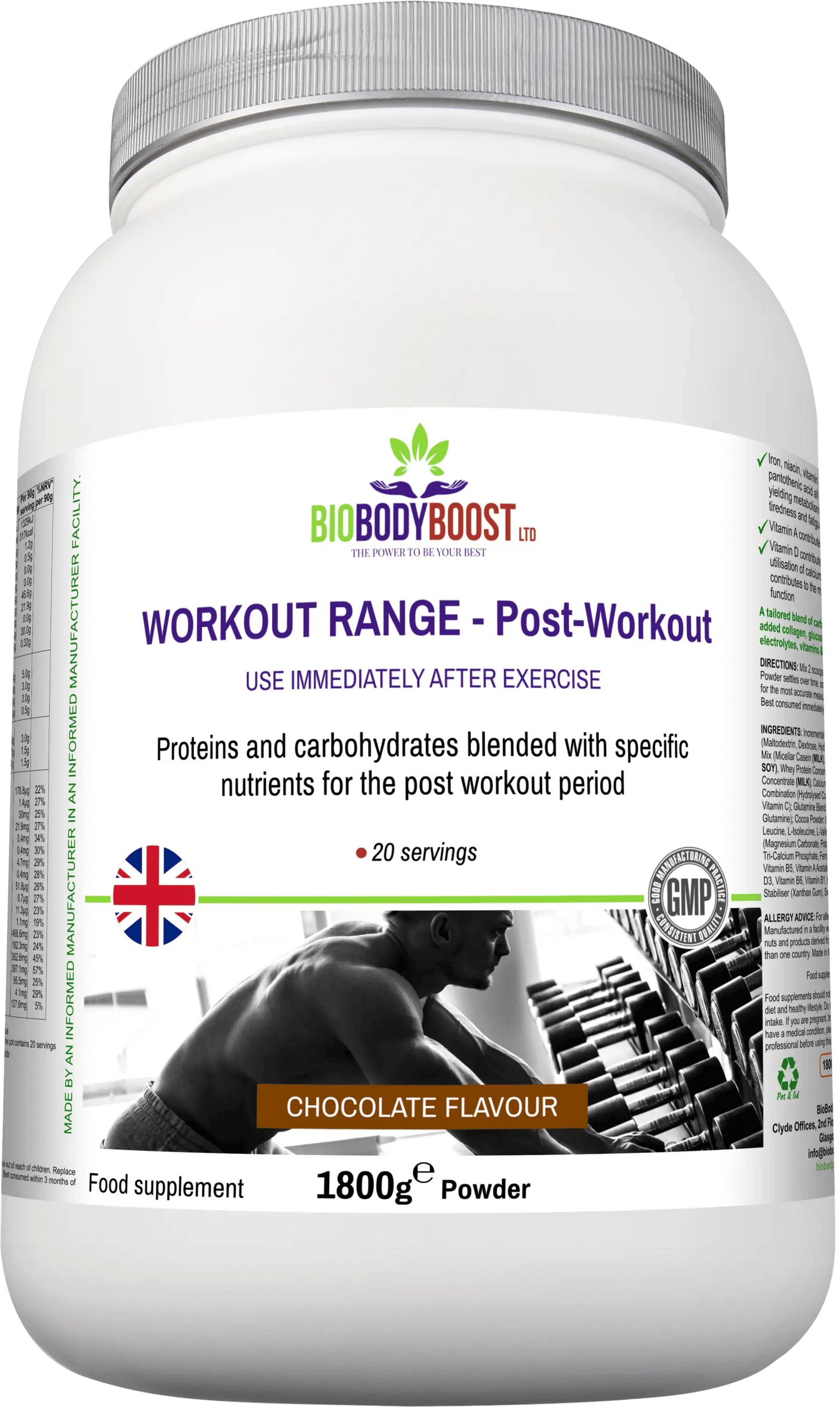 Workout Range - Post-Workout Drink Mix - BioBodyBoost