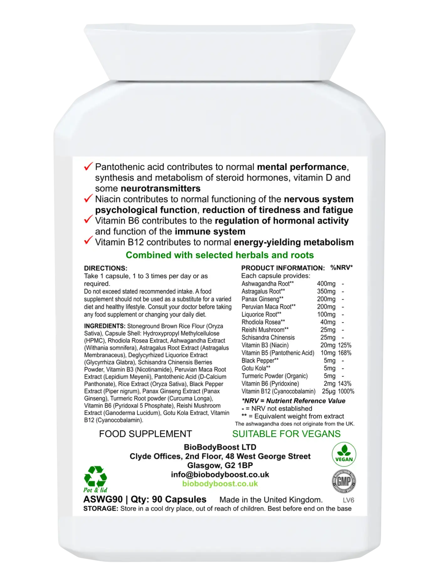 ZenBlend Ashwagandha Complex - Premium Vitamins & Supplements from BioBodyBoost - Just £15.99! Shop now at BioBodyBoost